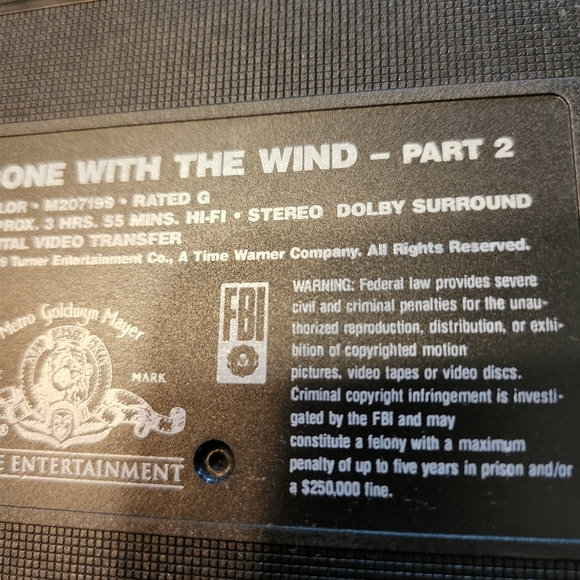 Gone with the Wind Boxed Set VHS TAPES 2 Tapes - Picture 9 of 9